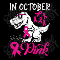 In October We Wear Pink Dinosaur Breast Cancer Awareness Women's V-neck T-shirt | Artistshot