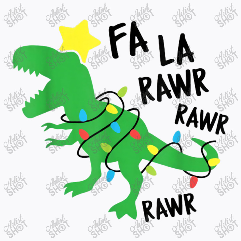 Fa Ra Ra Rawr Santa T Rex Dinosaur Christmas Dino Xmas Sing For Mens W T-shirt | Artistshot