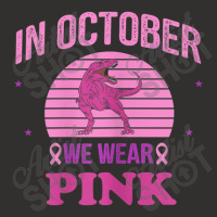 In October We Wear Pink Dinosaurs Witch Breast Cancer Champion Hoodie | Artistshot