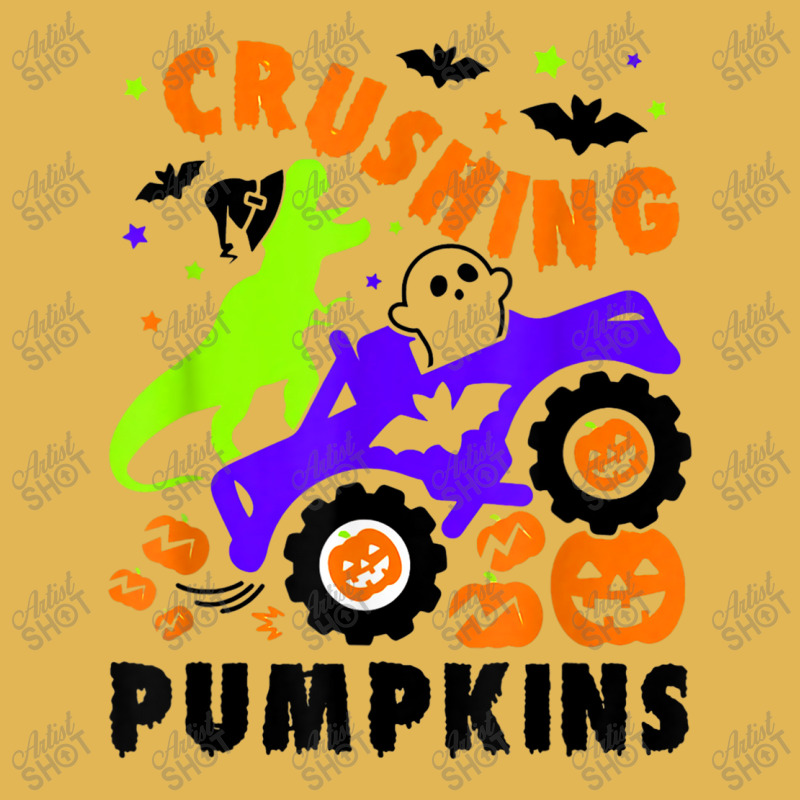 Happy Halloween Crushing Pumpkin Monster Truck Dinosaur Funny Gifts Me Vintage Hoodie And Short Set | Artistshot