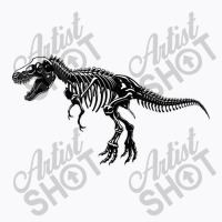 T Rex Trex Dino Dinosaur Black White Sceleton Art Mens My Favorite T-shirt | Artistshot