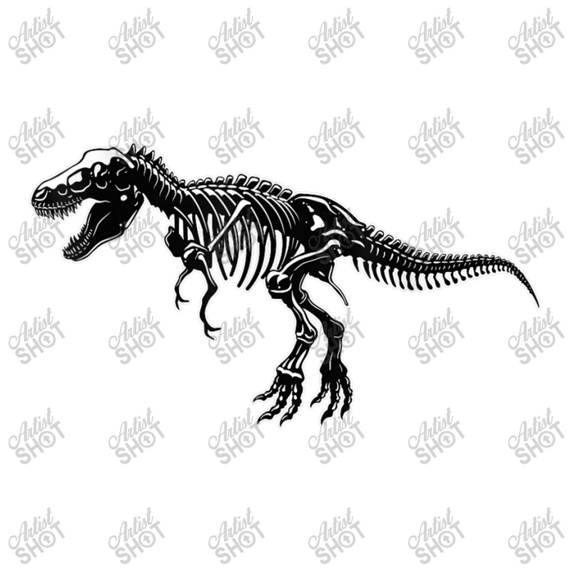 T Rex Trex Dino Dinosaur Black White Sceleton Art Mens My Favorite 3/4 Sleeve Shirt | Artistshot