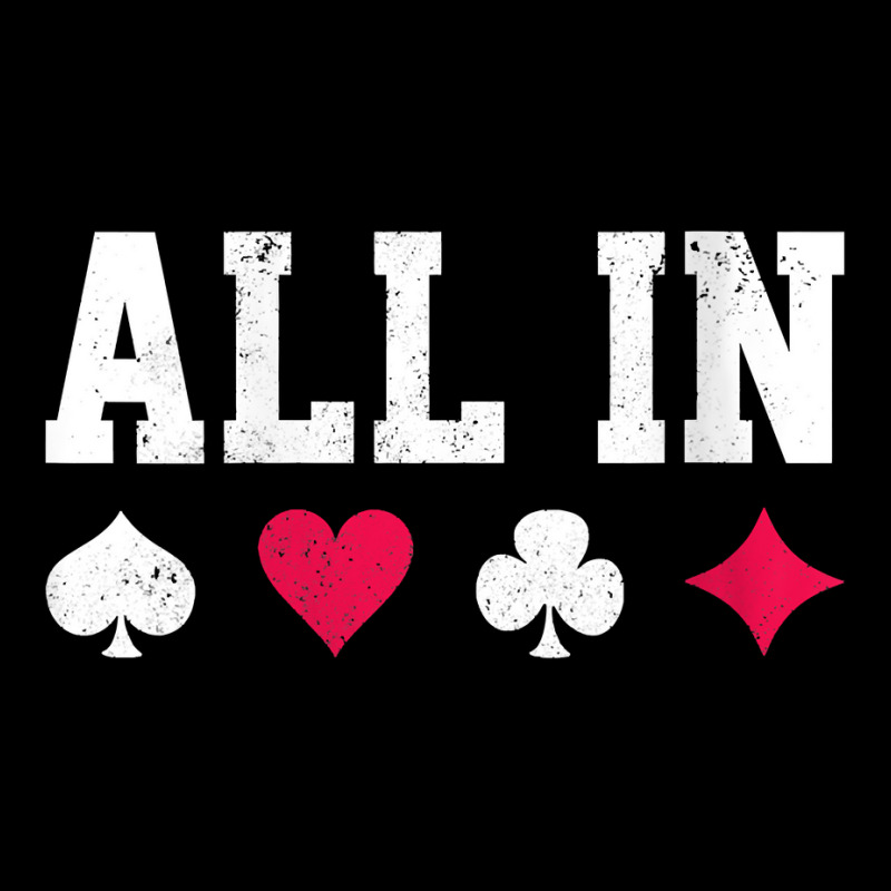 Womens Poker All In Texas Hold'em Gambling Playing Cards Gift V Neck T V-neck Tee | Artistshot