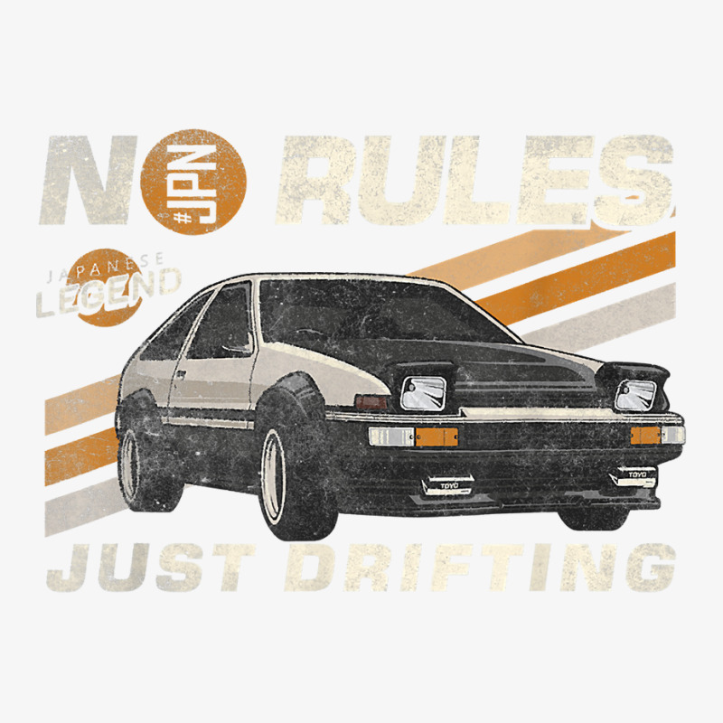 Jdm Vintage Japanese Drift Legend No To Rules Just Drifting T Shirt Ladies Fitted T-Shirt by woestebjparmal | Artistshot