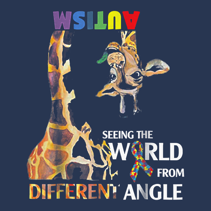 Giraffe Autism Seeing The World From Different Angle Tshirt T Shirt Ladies Denim Jacket by sieuduong86 | Artistshot