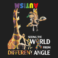 Giraffe Autism Seeing The World From Different Angle Tshirt T Shirt Ladies Polo Shirt | Artistshot