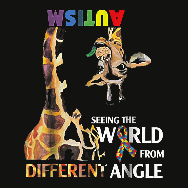 Giraffe Autism Seeing The World From Different Angle Tshirt T Shirt Scorecard Crop Tee by sieuduong86 | Artistshot