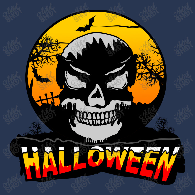 Halloween Graphic T-shirt Design And Typography Men Denim Jacket | Artistshot