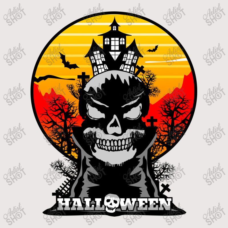 Halloween Graphic T-shirt Design And Typography Pocket T-shirt | Artistshot