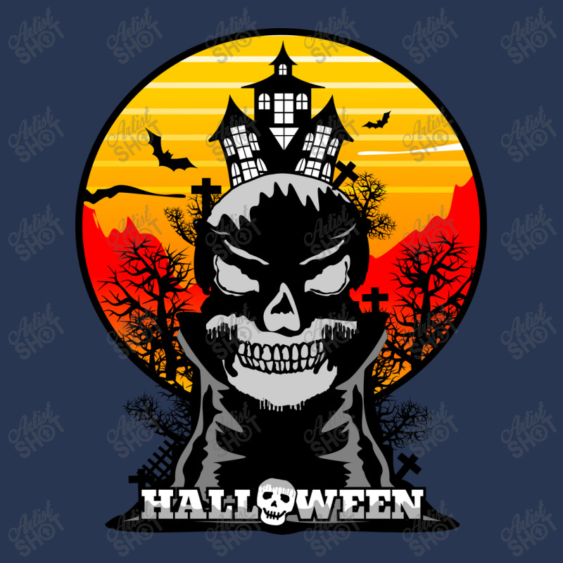 Halloween Graphic T-shirt Design And Typography Men Denim Jacket | Artistshot