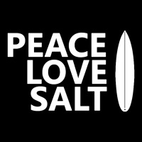 Peace Love Salt   Surfboard Pocket T-shirt | Artistshot