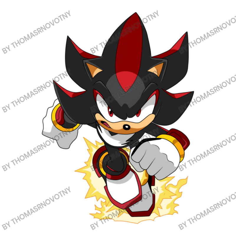 Black Super Hedgehog Running Forward 3/4 Sleeve Shirt by ThomasRNovotny | Artistshot