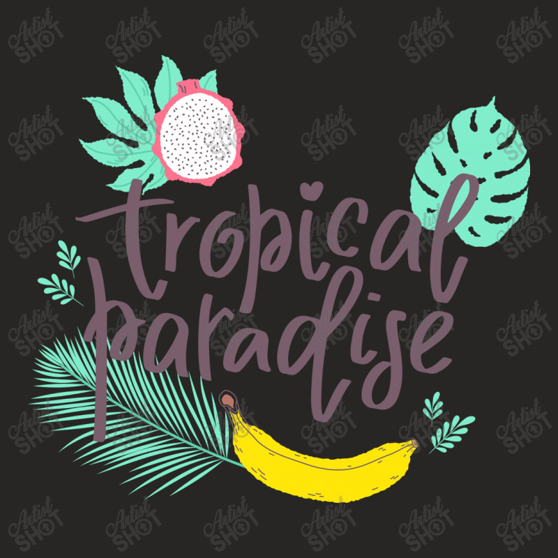 Tropical Paradise Ladies Fitted T-Shirt by Disgus_Thing | Artistshot