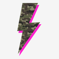 Lightning Bolt Camo Hot Pink Camouflage Graphic Print Sweatshirt Baby Bibs | Artistshot