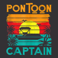 Funny Pontoon Captain Shirt Retro Vintage Style Pontoon Boat Tank Top Vintage Hoodie And Short Set | Artistshot