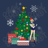 Uranus Around The Christmas Tree Sailor Moon Ladies Denim Jacket | Artistshot