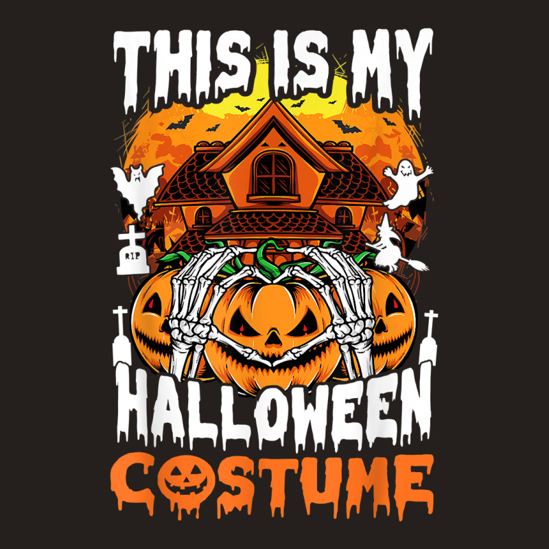 This Is My Halloween Costume Pumpkin Scary Halloween Night Art Charact Tank Top | Artistshot