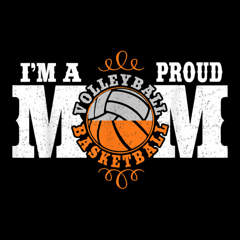 I'm A Proud Basketball Volleyball Mom   Combined Sports T Shirt Fleece Short by loreyviwootenm | Artistshot