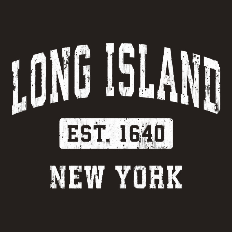 Long Island New York Ny Vintage Established Sports Design Sweatshirt Tank Top by klezgbnist | Artistshot