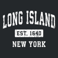 Long Island New York Ny Vintage Established Sports Design Sweatshirt Crewneck Sweatshirt | Artistshot