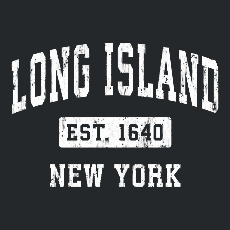 Long Island New York Ny Vintage Established Sports Design Sweatshirt Crewneck Sweatshirt by klezgbnist | Artistshot