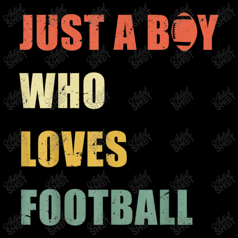 Just A Boy Who Loves American Football Funny Retro Football Men's Long Sleeve Pajama Set by Juan-Design | Artistshot