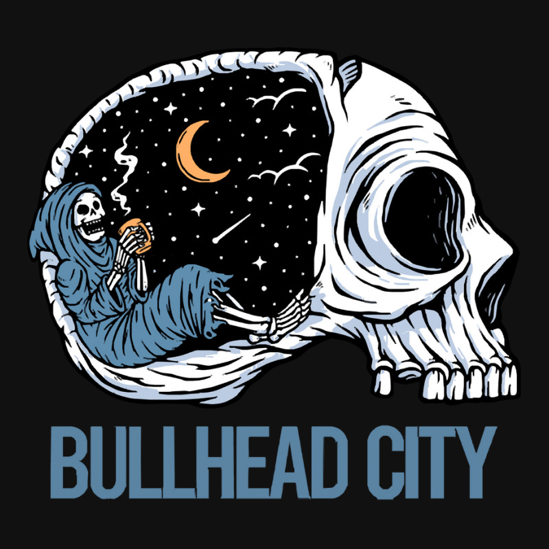 Bullhead City T  Shirt Chilling Skeleton Bullhead City T  Shirt Portrait Canvas Print | Artistshot