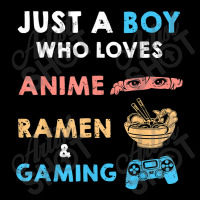 Just A Boy Who Loves Anime Ramen And Gaming Funny Gamer Cropped Hoodie | Artistshot