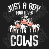 Just A Boy Who Loves Cows Farmers Cow Kids Toddler Boys Classic T-shirt | Artistshot