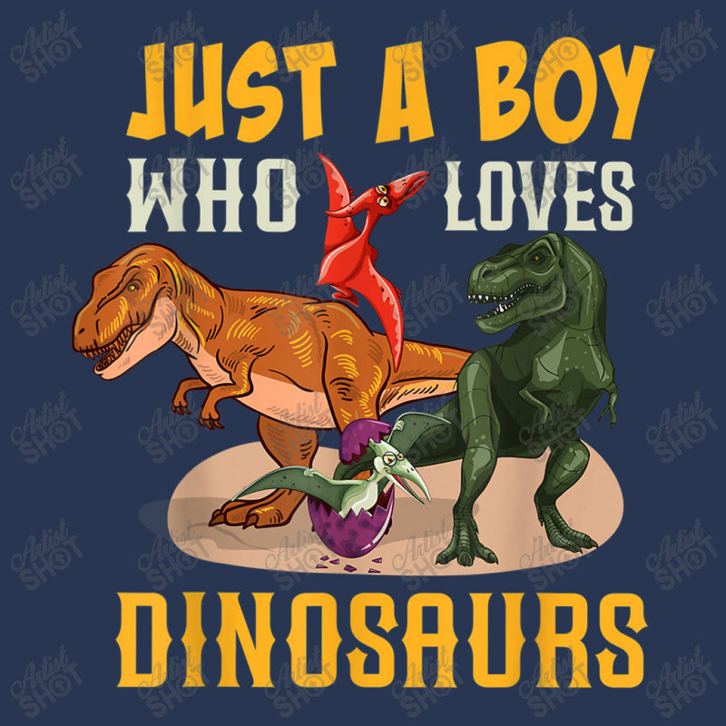 Just A Boy Who Loves Dinosaurs Young Paleontologist Men Denim Jacket by Juan-Design | Artistshot