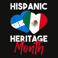 Latin Honduras Mexico Flag Heart Hispanic Heritage Month T Shirt Scorecard Crop Tee | Artistshot