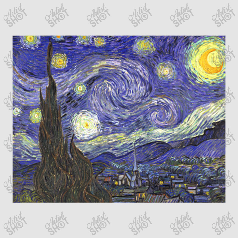 Starry Night By Vincent Van Gogh Exclusive T-shirt by acesenpaii | Artistshot