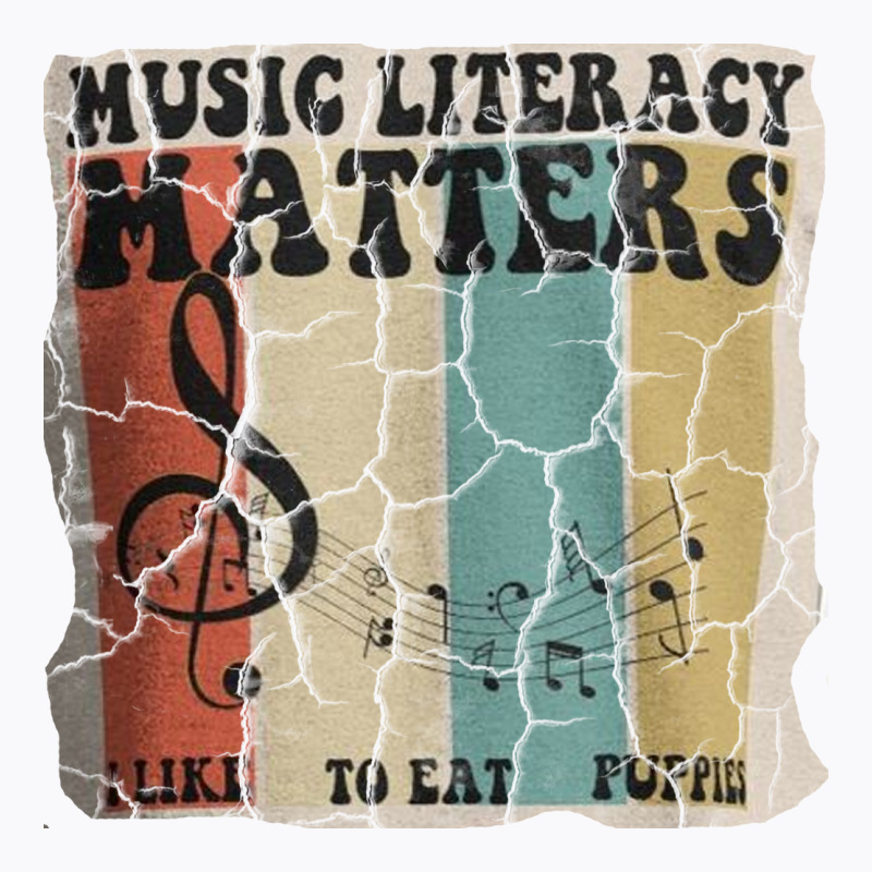 Music Literacy Matters I Like To Eat Puppies T-shirt | Artistshot