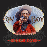 Vintage Cowboy Cigar Label Art T-shirt | Artistshot