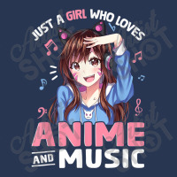 Just A Girl Who Loves Anime And Music Anime Lover Teen Girls Ladies Denim Jacket | Artistshot