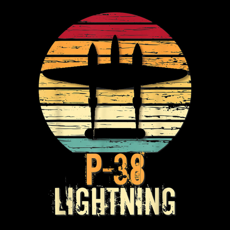 Vintage Warbird P 38 Lightning Fighter Airplane T Shirt Cropped Hoodie by milkeyderamse | Artistshot