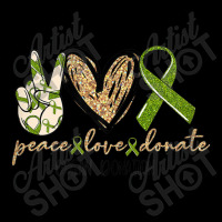 Womens Organ Donation Peace Love Donate Give Someone Life Donate Funny Lightweight Hoodie | Artistshot