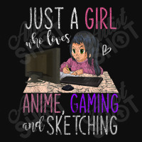 Just A Girl Who Loves Anime Gaming And Sketching Anime Crop Top | Artistshot