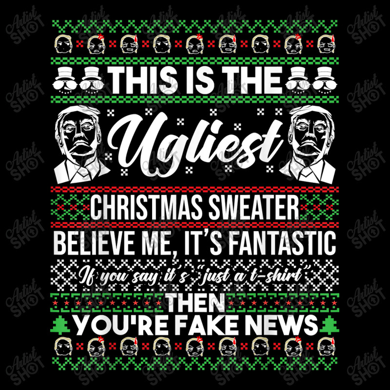 Trump Ugly Christmas Mens Funny Long Sleeve Shirts | Artistshot