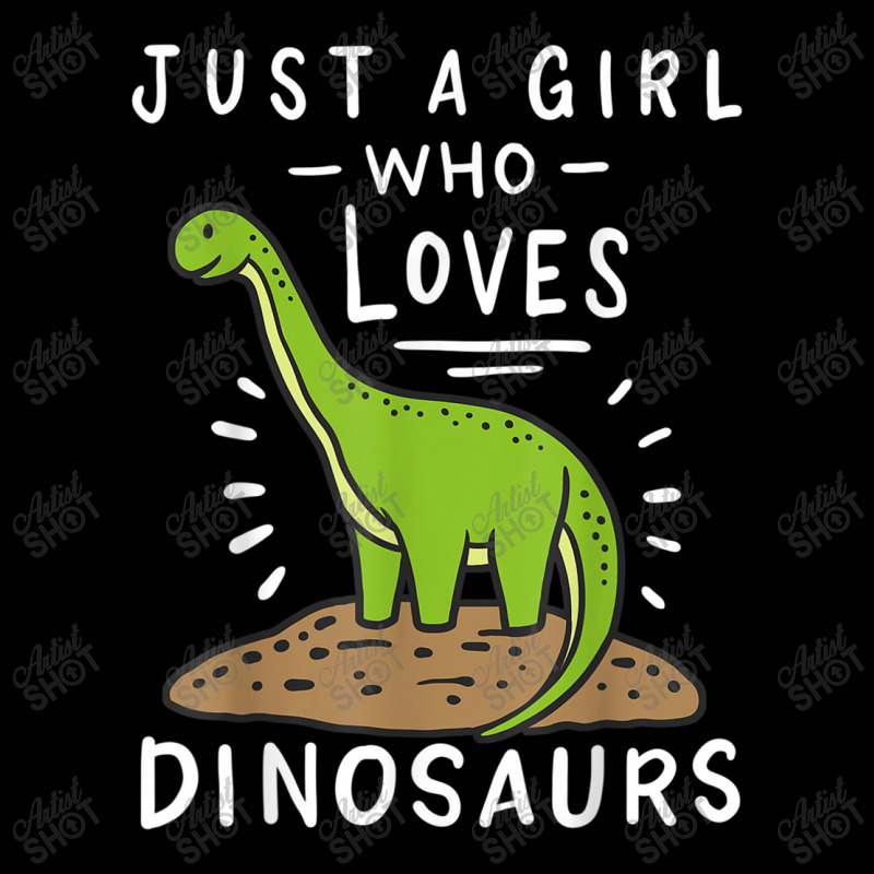 Just A Girl Who Loves Dinosaurs Brachiosaurus Paleontologist Adjustable Cap by Juan-Design | Artistshot