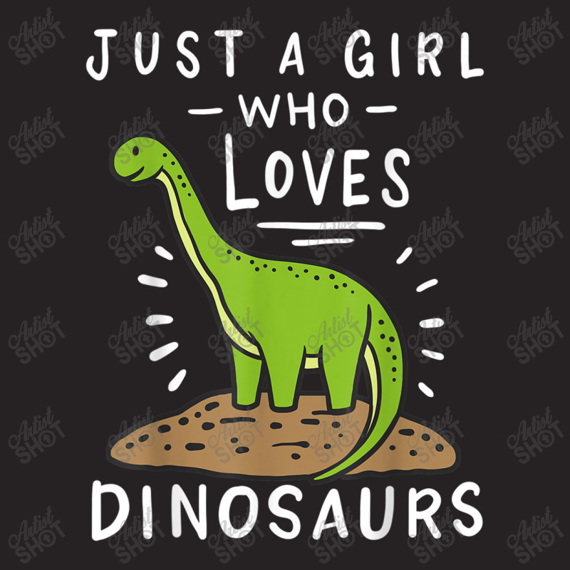 Just A Girl Who Loves Dinosaurs Brachiosaurus Paleontologist Vintage Cap by Juan-Design | Artistshot