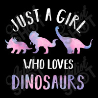 Just A Girl Who Loves Dinosaurs Cute Floral Dino Lover Adjustable Cap | Artistshot