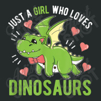 Just A Girl Who Loves Dinosaurs Dino Women's Triblend Scoop T-shirt | Artistshot