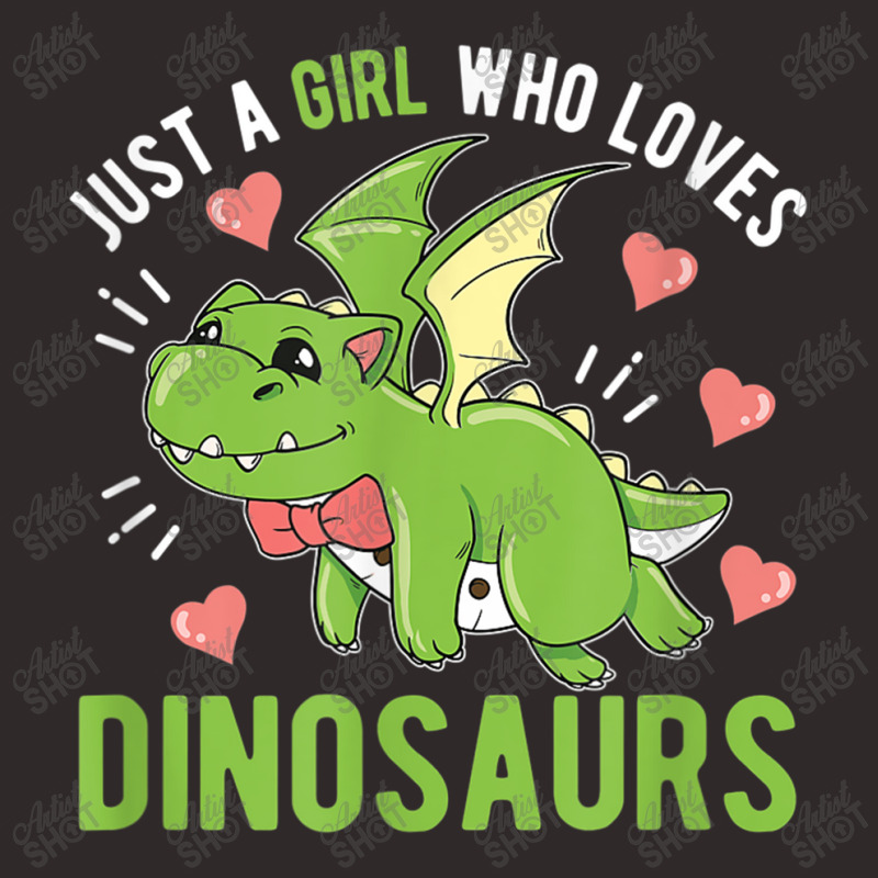 Just A Girl Who Loves Dinosaurs Dino Racerback Tank by Juan-Design | Artistshot