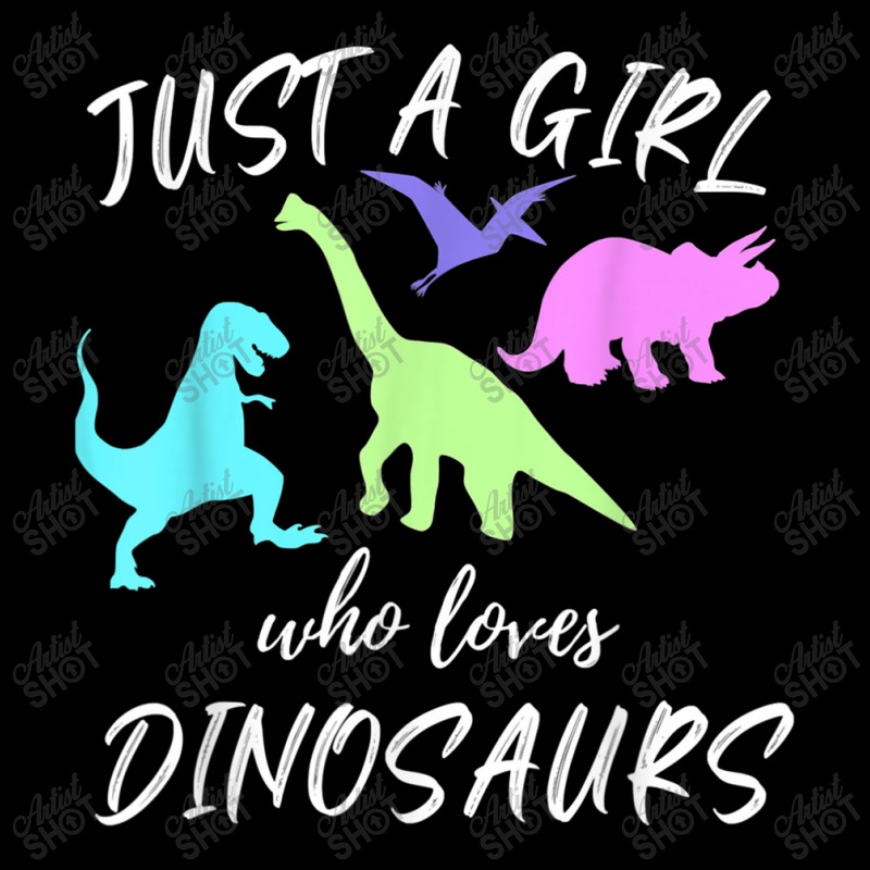 Just A Girl Who Loves Dinosaurs Dinosaur Theme Cropped Hoodie by Juan-Design | Artistshot