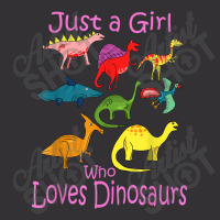 Just A Girl Who Loves Dinosaurs   Kids Dinosaur Vintage Short | Artistshot