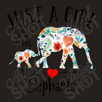 Just A Girl Who Loves Elephants Cute Design For Women Girls Tank Top | Artistshot