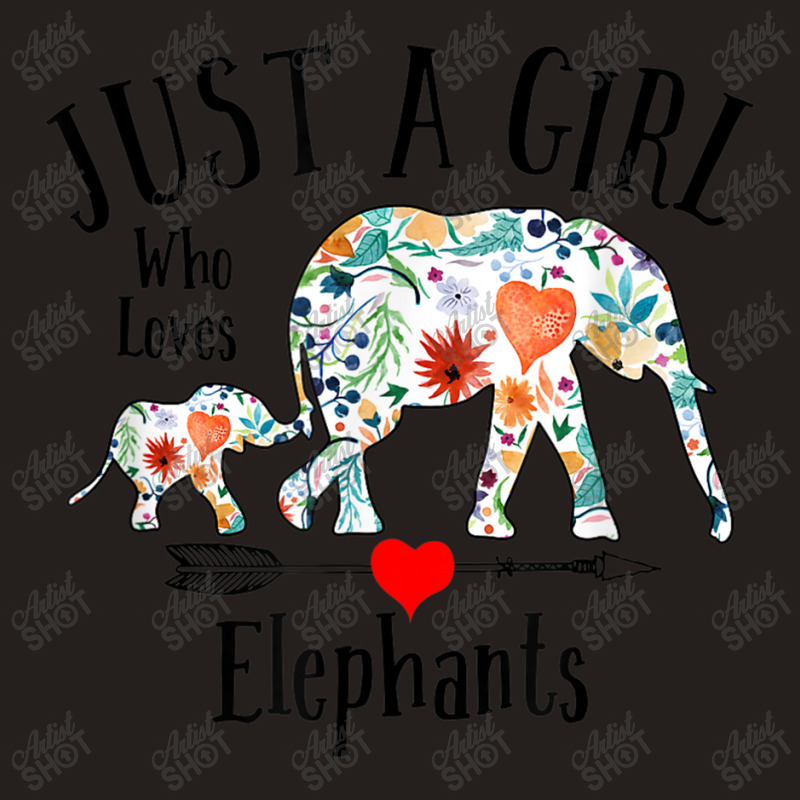 Just A Girl Who Loves Elephants Cute Design For Women Girls Tank Top | Artistshot