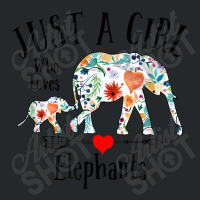 Just A Girl Who Loves Elephants Cute Design For Women Girls Crewneck Sweatshirt | Artistshot