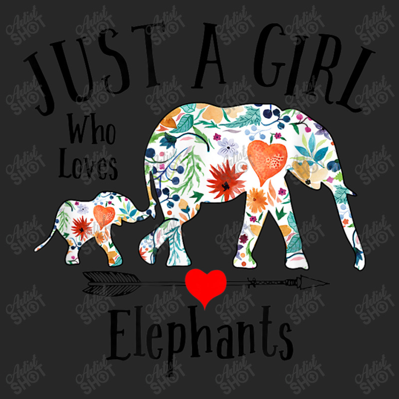 Just A Girl Who Loves Elephants Cute Design For Women Girls Men's T-shirt Pajama Set | Artistshot